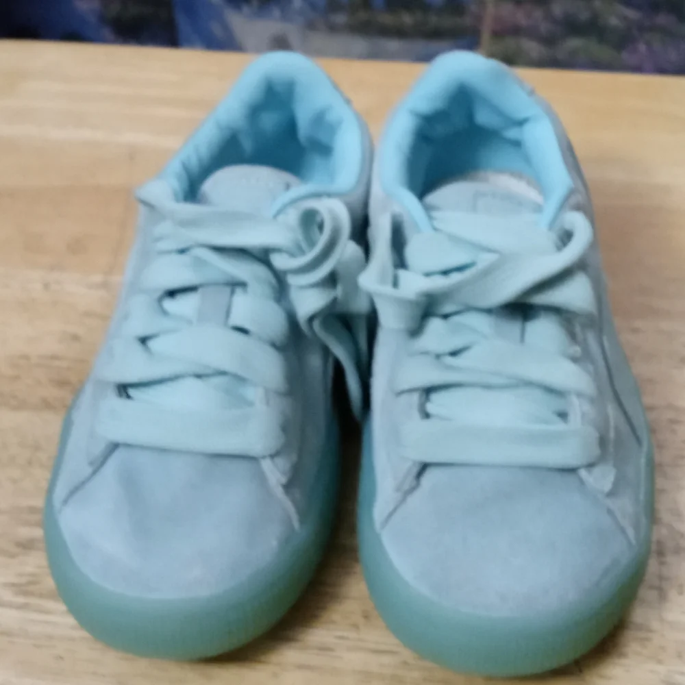 PUMA Classic 🏃 “Suede Classic Ice Mix“ Size 1.5C Child👦,Like🆕new!Gift It.🎁 - Picture 4 of 16